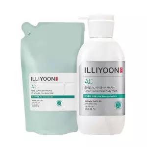 일리윤 AC 시카 클리어 바디워시 시트러스민트향 400ml + 리필 400ml 1개
