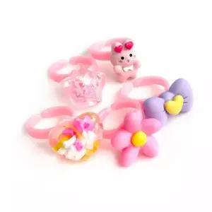 러블리 코디반지 30개) 장난감반지 플라스틱반지 어린이반지 단체선물 판촉물