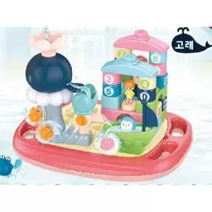 유아용 워터블럭 물놀이 고래 목욕놀이세트 욕조용 욕실완구 어린이장난감