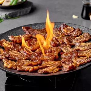 한입갈비 홈파티음식 한입LA갈비구이 800G 미국산 특제소스 양념 라갈비 캠핑용 밀키트