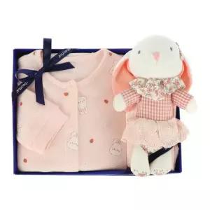 [갤러리아] (압소바출산,백일,돌예쁜내의세트)아네모네내의+애착인형세트(A1A-223DD)