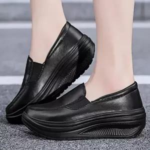 [엄지척]230260 626NCS07 키높이 슬립온 소가 여자 슬립온 털부츠 운동