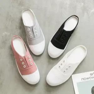 여성 봄 여름 가을 슬립온 뮬 스니커즈 운동화 단화 뮬스니커즈 단화 슬립온