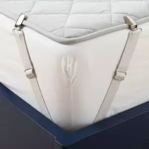 침대 밀림 방지 고정 스트랩 2개입 매트리스 논슬립 패드형 밴드 클립