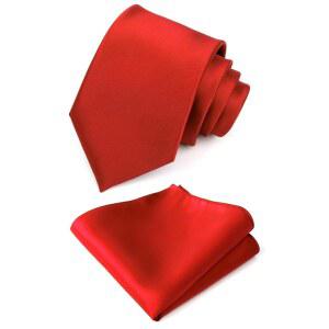 남성 넥타이 세트 솔리드 포켓 스퀘어 행커치프 3.15인치(8cm)