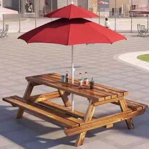 테이블 의자 세트 파라솔 세트 야외 한강 편의점