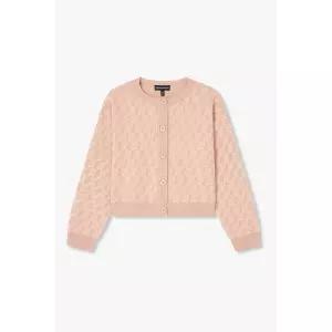 매장정품 EMPORIO ARMANI 엠포리르마니 엠포리르마니주니어 라운드 넥 니트 가디건(0465362001) 1018751