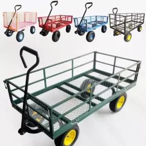 사륜 트레일러 화물 카트 배달 농업용 핸드카 짐수레 바이크 웨건 오토바이 사발이 자전거