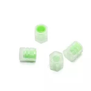 자동차 타이어 밸브캡 4P 야광 에어캡 방진 포인트 차량 부품