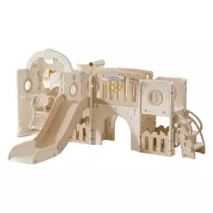 정글짐 브라운 미끄럼틀 홈 기본 실내 그네 놀이터