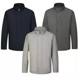 브렌우드 남성 사파리 재킷 간절기 점퍼 야상 봄 가을 아우터 출근룩 집업 오피스룩 바람막이