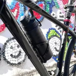 블랙 물통거치대 자전거 물병