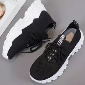 레터링 프린팅 여성 키높이 어글리 슈즈 메쉬 운동화 메쉬운동화 가벼운운동화