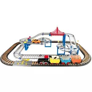 실내놀이 기차 자동차 102피스 대형 2단레일 세트 7세선물 6살남아 집콕장난감 창의력발달 어린이날