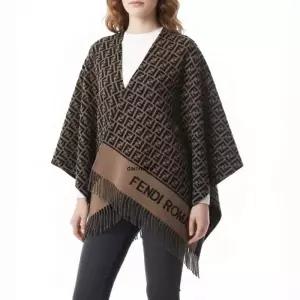펜디 26SS FF 울 캐시미어 여성 판초 망토 FXX723 AQCW F0QE1