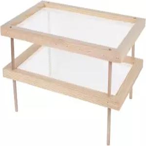 이피엇 허브 건조대 나무 파스타 꽃 식물 표본을 건조할 수 있는 2겹 건조대가 건조 저장소 등