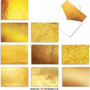 최고의 카드 회사 - 봉투가 포함된 10개의 박스형 올 케이스 카드(4 x 5.12 인치) 다양한 색상의 재미있는