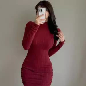 패션플러스 미라클세븐 여성 하프넥 셔링 소매 원피스 워머 스타일1097361