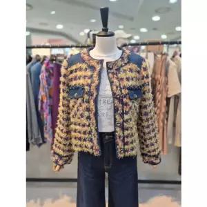 [갤러리아] (르니앤맥코이)데님 믹스 크롭 트위트 자켓(MN04JK002HJY)