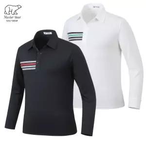 2026 봄 남성 스판 카라티 카라넥 남성 골프티 골프웨어 긴팔 티셔츠 w027