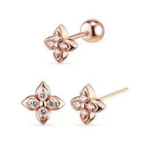 14k 퓨어 블라썸 샤인 피어싱 랩다이아몬드)