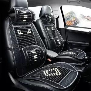 여름용 차량용 쿨 방석 구슬