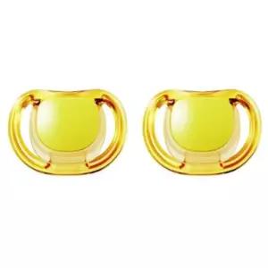 더블하트 노리개 젖꼭지 통잠 쪽쪽이 선물 옐로우 2개 BNA