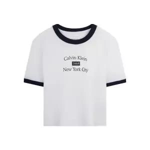 [캘빈클라인]CK 여성 뉴욕 시티 반팔 크롭티 반팔티