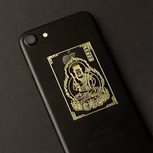 [하프클럽/]부처 보살 금박 메탈 스티커 수호신 부적 8종 불교 액막이 굿즈