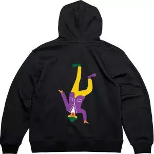 [셀러에이드]헤비후드집업 뒷면 물구나무서는 삐에로그림 다양한색상 전사이즈