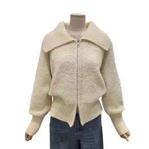 [롯데백화점]에이지도르 세일러 카라 부클 집업 가디건(ALSISPC118)