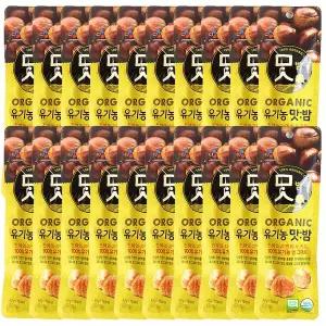 유기농 맛밤 42g x 20개 간식 안주 군밤 꿀밤