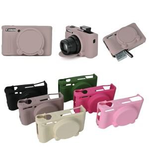 SX740HS 소프트 실리콘 갑옷 바디 케이스 Canon PowerShot SX730 HS 고무 카메라 가방 렌즈 보호대 포함
