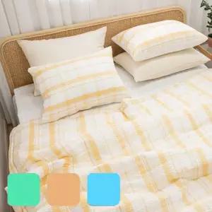 [콩심팥심]ToB 레브니 시어서커 여름 냉감이불패드세트 SS 3컬러