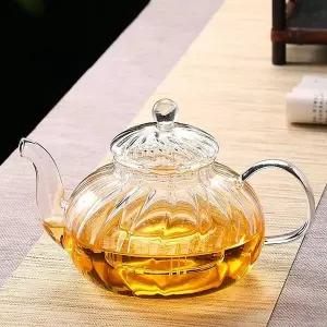 [콩심팥심]호박 내열유리 티포트 차포트 티메이커 차망주전자 차