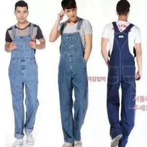 남자 멜빵바지 오버롤 데님 아메카지 작업복 팬츠