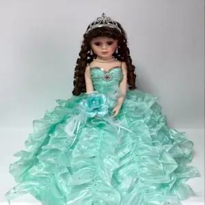 Jmisa 18인치 우산 도자기 인형 모과 아노스 민트 그린