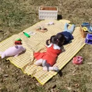 데일리마일샵  방수 피크닉 매트 옐로우 중 피크닉매트 피크닉돗자리 돗자리매트