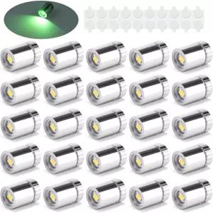 테이싱 20팩 소형 스포트라이트 배터리 작동 LED 조명 무선 미니어처 스팟 라이트 아트워크 그림 보석