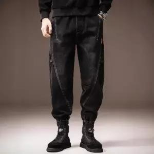 남성용 바지 빈티지 가을 캐주얼 편한 배기핏 청바지 프리미엄 배기 조거 SPO마켓3