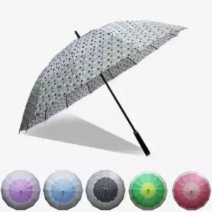 도트 튼튼한 우산 자동 장우산 선물 답례품