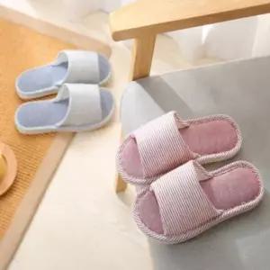 [라일리] Rly 스트라이프 코튼 앞트임 실내화 네이비 280mm