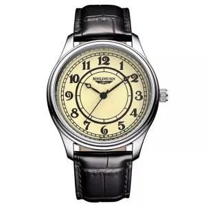 라운드 자인 아날로그 패션 초 바늘 가죽 메탈 수능 학생 손목 시계