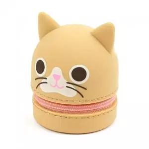 고양이 캐릭터 실리콘 동전지갑 미니 파우치 가방