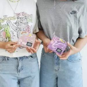 반짝이 투명 PVC 넥스트랩 카드지갑 3색 목걸이형 포켓케이스