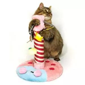 캣타워 스크래처 고양이 CM 핑크 탑 포스트 QQ80150