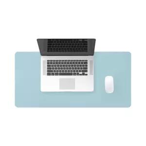가죽 데스크매트 80x40cm 스카이블루 책상 마우스 패드 키보드 덮개 장 노트북 사무용
