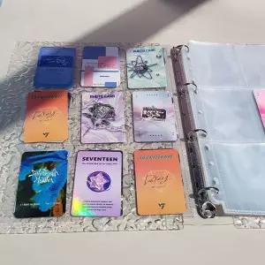 아크릴 A4 포카 바인더와 속지 20장 스타카드 수집책 세트포토앨범추천 제작 포켓 보관 북디자인 구성 수납