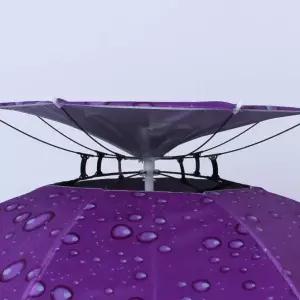 퍼플 쓰는 2단 대형 머리에 우산모자