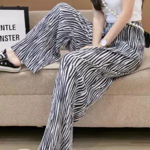 여성 여름 쿨링 냉감 밴딩 와이드팬츠 지브라 바지조거 반바지 아이스 팬츠 남자 남성 바지 썸머